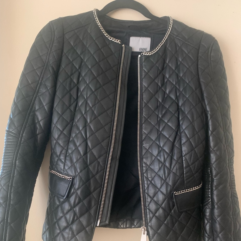 Anine Bing leather jacket. Preowned mint condition